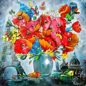 Poppies painting Fantasy
